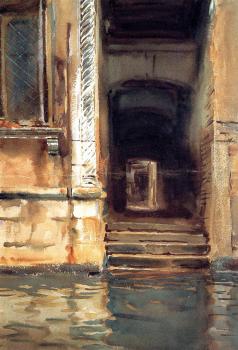 約翰 辛格 薩金特 Venetian Doorway 約翰 辛格 薩金特 Venetian Doorway